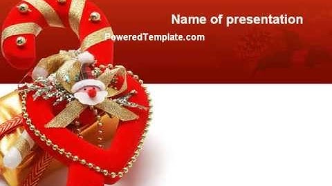 Christmas Candies PowerPoint Template by PoweredTemplate.com