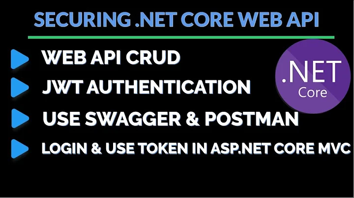 Securing Web API using JWT | WEB API CRUD | Use Swagger | Use Token in .NET Core MVC Application