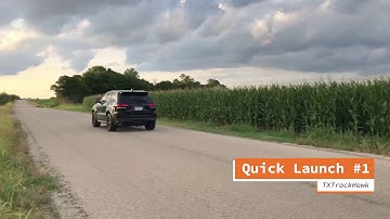 TrackHawk Launch with JLT Intake Installed