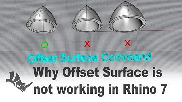 SOLVED! Why "Offset Surface" is not working? Rhino 3D Modeling #292