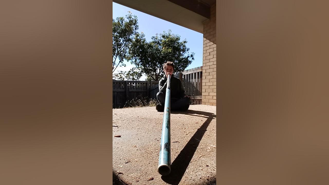 Morning Practice Session, On A Selfmade Metal & PVC Pipe Didgeridoo