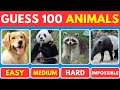 🐾 100 Animals Quiz Challenge! | Can You Guess Them All?