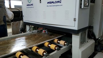LXM-16 Fully-automatic polishing machine - stone slab entering video