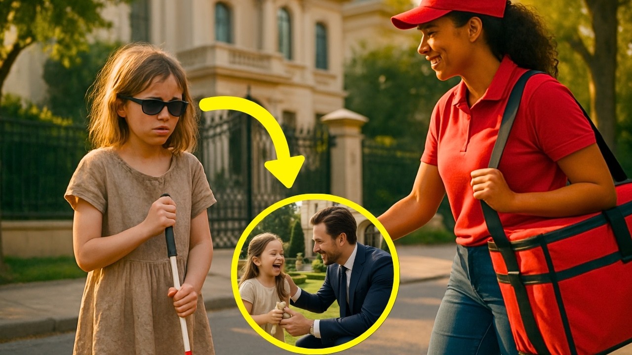 CUIDADORA ABANDONA AL HIJO DEL MILLONARIO CIEGO… PERO UNA REPARTIDORA HUMILDE SE LO LLEVA A CASA