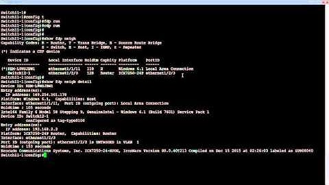 Brocade Campus ICX - Configuring FDP AND CDP