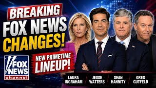 Fox News Announces New Primetime Lineup | Laura Ingraham, Jesse Watters, Hannity & Gutfeld Lead