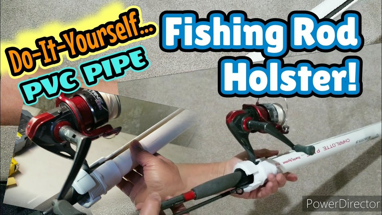 DIY PVC PIPE FISHING ROD HOLSTER / No more damage rod 