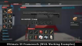 Ultimate UI System - (Inventory, Interaction, Menu, Map, Compass, Minimap, HUD) with working example