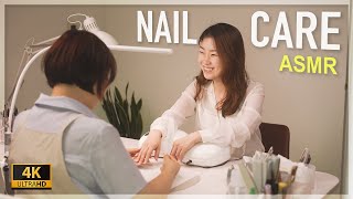 ASMR /  I got nail care and nail art from a world champion!