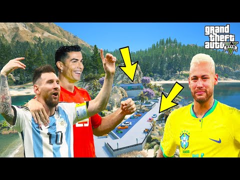 RONALDO MESSİ'YE 550 MİLYON DOLARLIK MALİKANE HEDİYE EDİYOR! - GTA 5