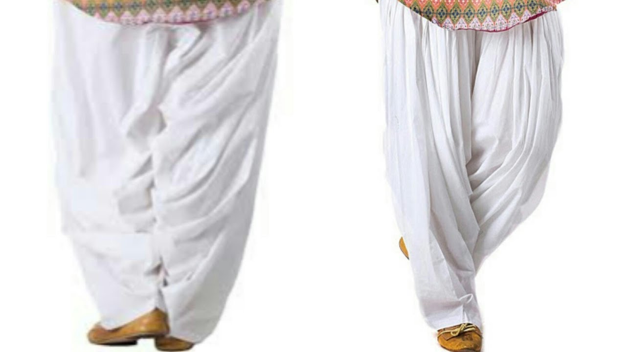 Buy B9 STORE Traditional Cotton Semi Patiala Salwar Combo of 2 (Free Size, White-Red) at Amazon.in