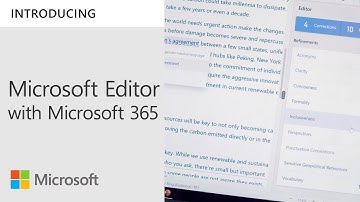 Bring your best writer with Microsoft Editor