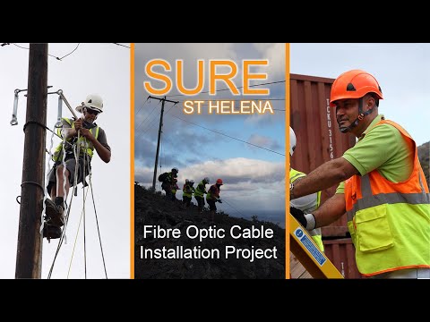 Sure St Helena Fibre Optic Cable Install Project