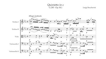 Luigi Boccherini – String Quintet Op.17/18 No.1, in C minor