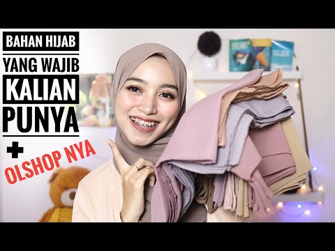 Rekomendasi Bahan Hijab Segi Empat & Pashmina Terbaik & Berkualitas ll Anti Tembem