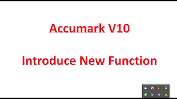 Accumark V10 | Introduce New function