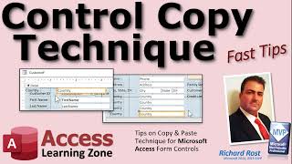 tips on copy & paste technique for microsoft access form & report controls