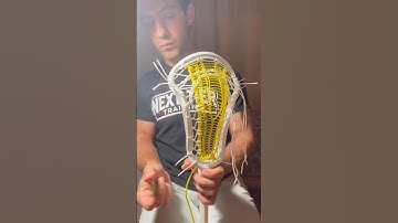 Custom STX Aria Pro M Stringing 🔧 Built for a Varsity Play with Armor Mesh 🥍 #lacrosse