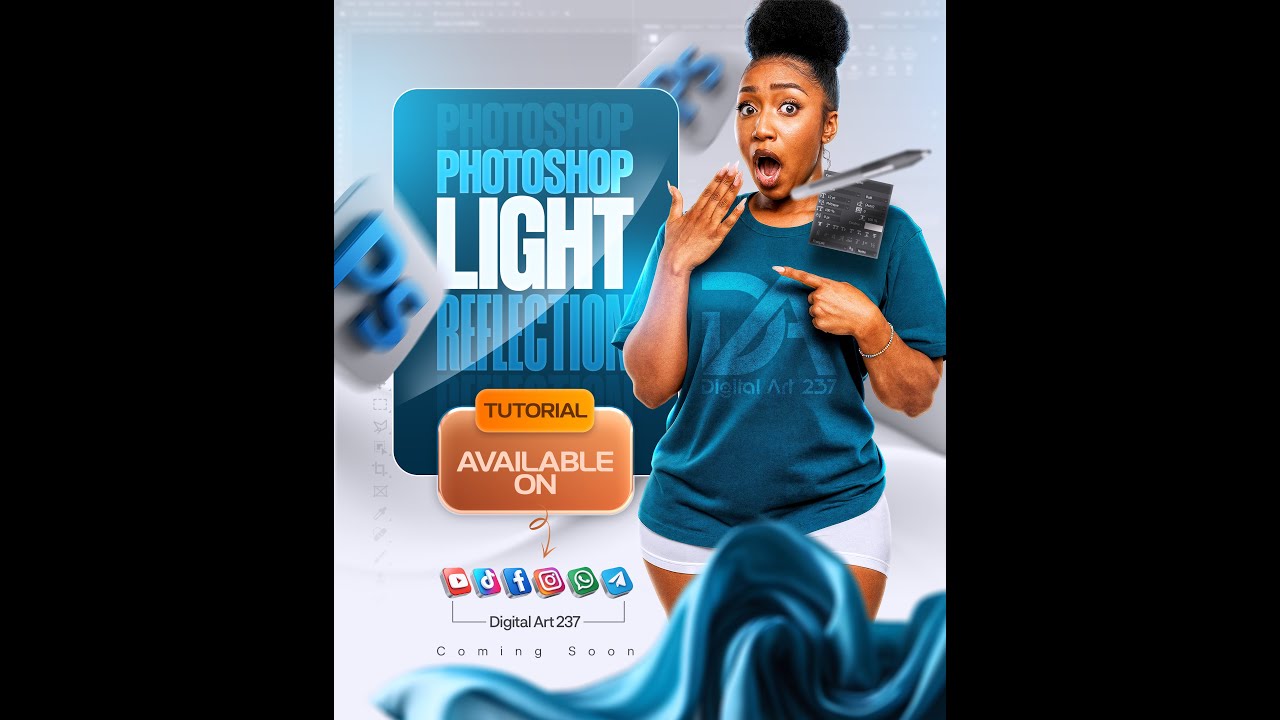 TUTORIEL PHOTOSHOP : RÉFLEXION DE LUMIÈRE SUR LES OBJETS