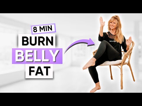 Lose Belly Fat Sitting Down! 8-Minute Seated Abs Lower Belly Fat Workout