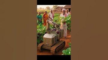 #Smart Farming Robot Harvesting Brinjals in the Field | Modern Agriculture Technology #farming #2025
