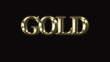 gold text effect