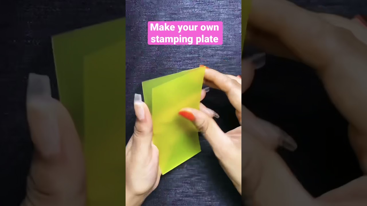 How to make your own stamping plate| DIY stamping plate| 