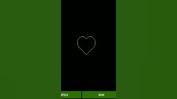 Heart ❤️ in C programing #shorts#youtubeshort