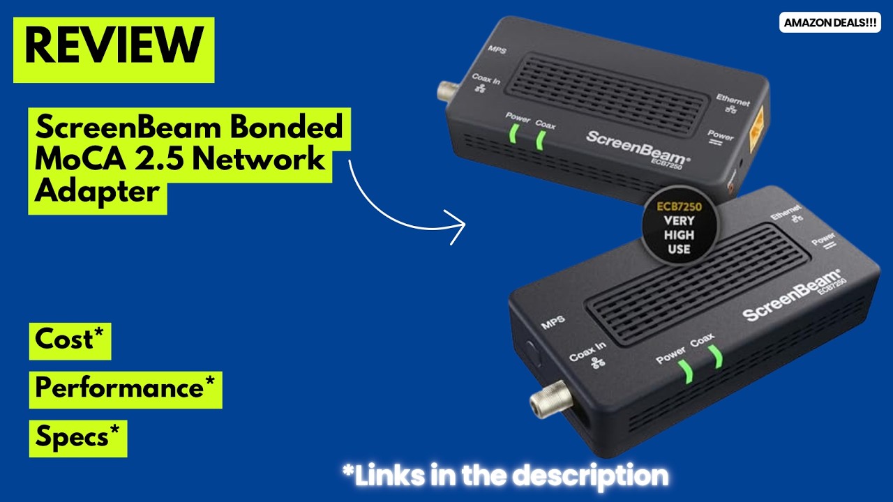 ScreenBeam MoCA 2.5 Adapter Review (ECB7250K02) ⚡ 2.5Gbps