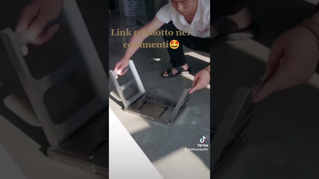 Barbecue portatile, leggero e occupa poco spazio quando si chiude!. 