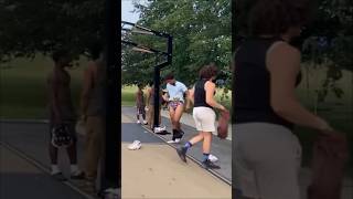 Wearing a thong while playing basketball prank 😭 #prank #shorts