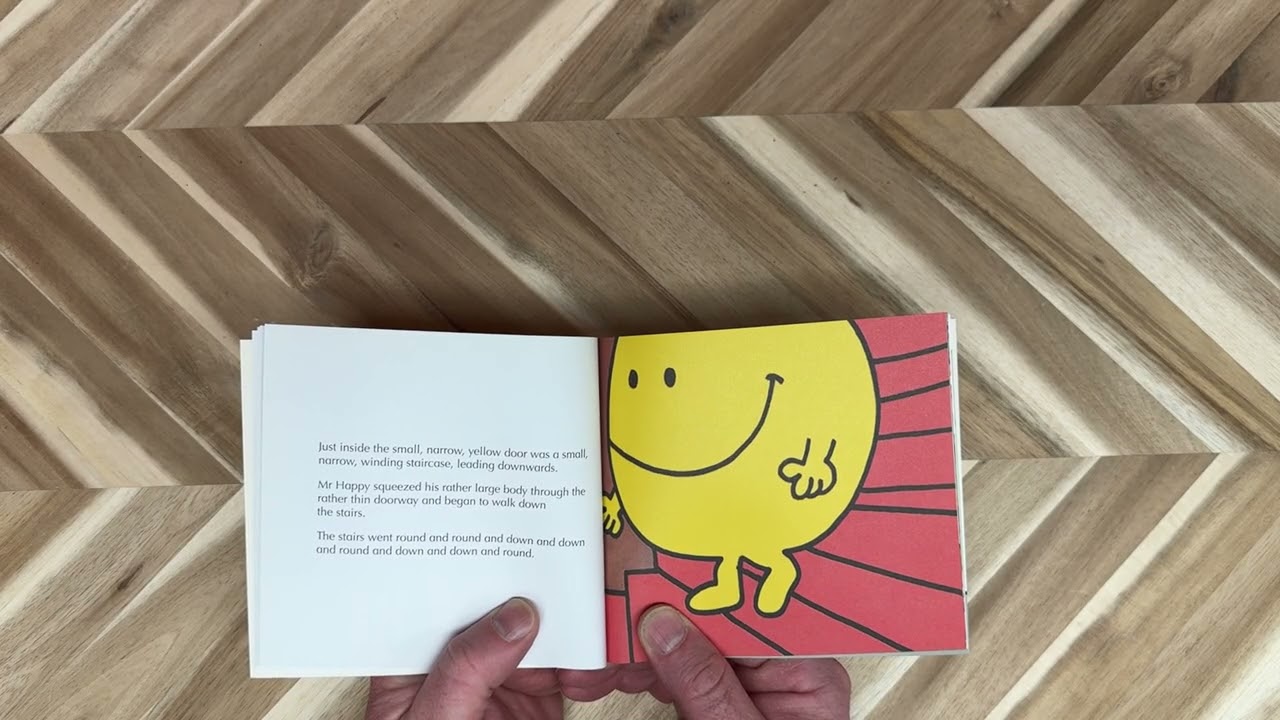Mr Happy from the Mr Men book collection