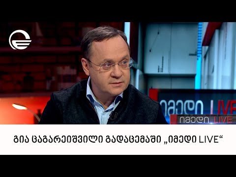 ფრაქცია „ქართული ოცნების“ თავმჯდომარის მოადგილე, გია ცაგარეიშვილი გადაცემაში „იმედი LIVE\"