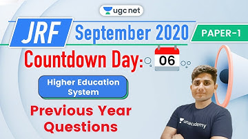 08:00 AM - JRF UGC NET Paper 1 | Higher Education System by Shiv Meena | Previous Year Questions