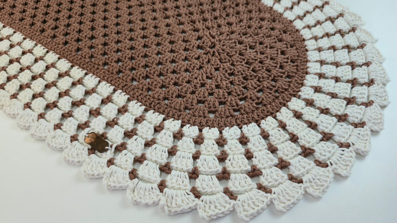 TAPETE DE CROCHÊ BLOCO EM RELEVO | PASSO A PASSO #croche 