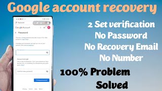 2 step verification gmail recovery || Email recovery without phone number || google account recovery