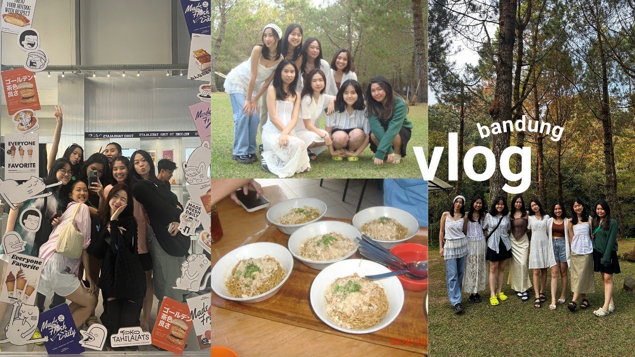 vlog ☁️ bandung trip with 3 meja ✨
