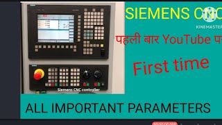 Parameter of all Siemens cnc control (828d, 840d, 810d, 808d, 802d).