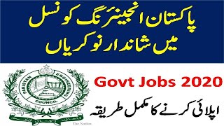 PEC Jobs 2020 | Govt Jobs 2020 | Jobs in Pakistan 2020 | Pakistan Engineering Council Jobs 2020