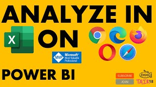 Analyze in Excel on the web dataset taik18 Power BI