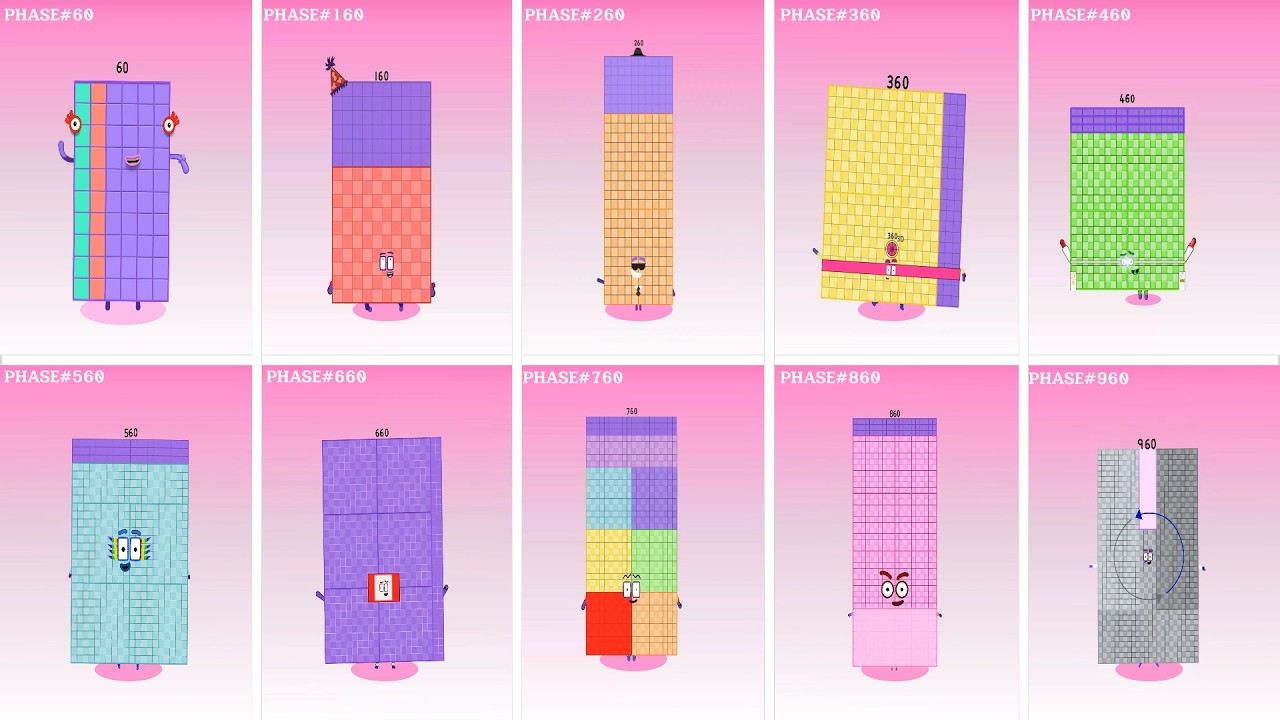 Sprunki OC Numberblocks 60 to 960 | Подборка Incredibox #sprunki #numberblocks #incredibox