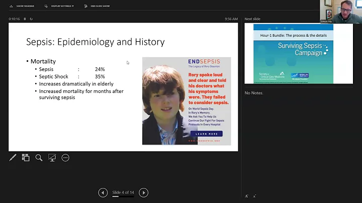Surviving Sepsis: Early Recognition and Management of Sepsis and Septic Shock