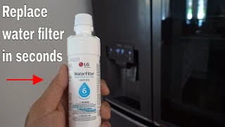 How to replace water filter on lg refrigerator