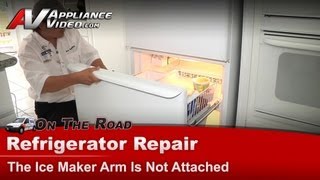 Amana Refrigerator Repair The Ice Maker Arm Is Not Attached Arb2257cw Youtube