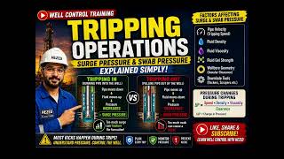 Tripping Operations Explained | Surge Pressure, Swab Pressure & Well Control Basics |  IWCF IADC