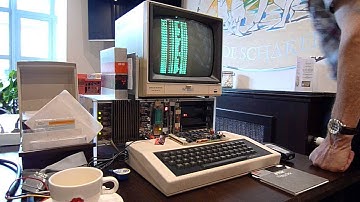 Acorn Atom CP/M system: copying a floppy... :-)