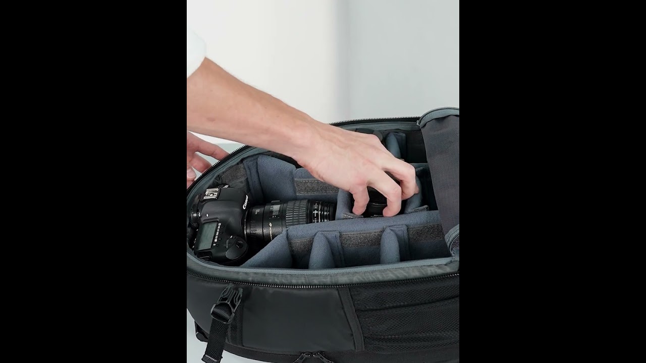 Mobius Trademark 100% Waterproof DSLR Backpack DSLR Camera with Lenses - 3 Nos with Laptop Tab.