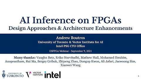 AI Inference on FPGAs - OSFPGA Webinar - Sep 9, 2021