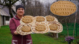 Azerbaijan's Traditional Ramadan Halva!  Crispy bread and traditional halva recipe in the village