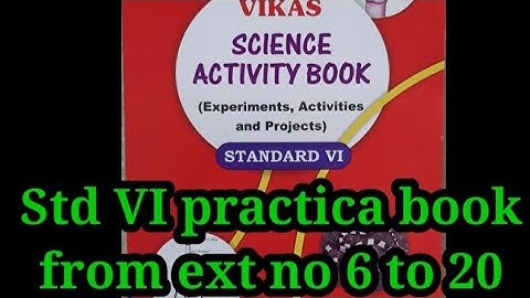 6th Class practical book from expt no 6 to 20 General Science @shortanswer8213